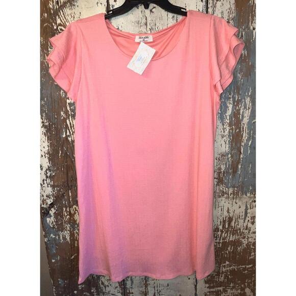 Zenana Outfitters Dresses & Skirts - NWT Zenana dress size 1X pink
